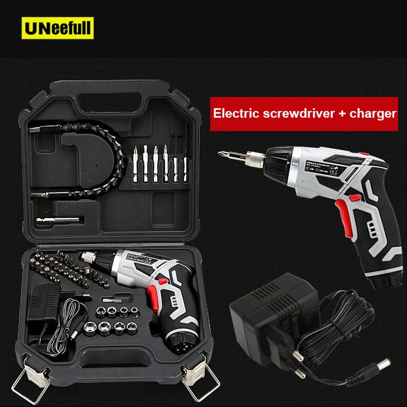 UNeefull 46 Sets Rechargeable Battery Electric Screwdriver With