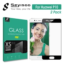 [2 Pack] Seyisoo 2.5D 0,3mm 9 H полное покрытие закаленное Стекло Экран протектор для huawei P10 P 10 черно-белая пленка