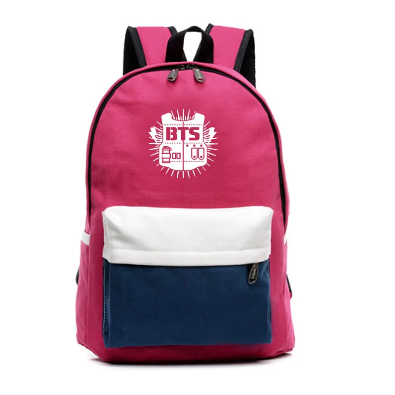Korean Kpop BTS Backpack Women Fashion Unisex Youth Backpacks Bagpack