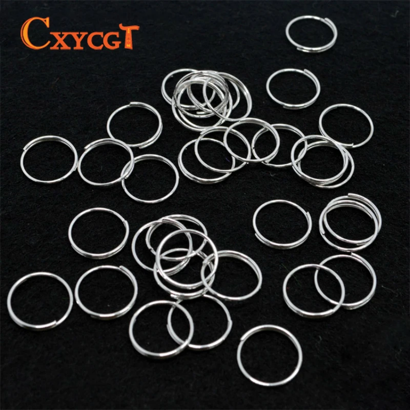 Stainless Steel Rings Crystal For Chandelier 12mm Chrome Ball Parts Bead Curtain Accessories Connecting Octagon Beads
