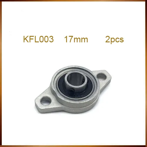 

Free shipping High Quality 2pcs 17mm KFL003 FL003 UCFL003 Pillow Block Bearing Flange Block Bearing