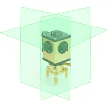 LETER L360GG зеленый лазерный уровень 360 12 линии все металлические Электронный выравнивания