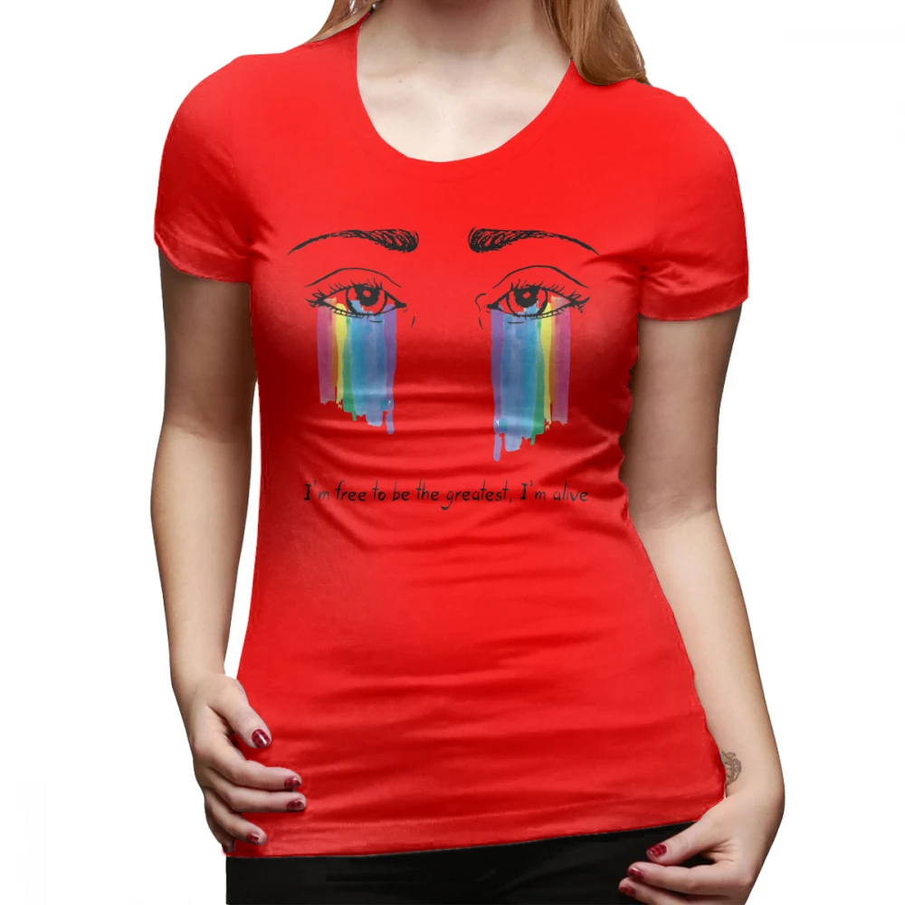 Футболка с надписью Sia самая большая футболка с круглым вырезом простой Для женщин футболка Графический 100 Хлопок XL летняя футболка с коротким рукавом, белая женская футболка - Цвет: Красный