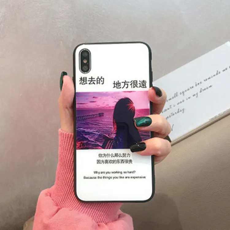 Tide brand net red apple iphone xs стеклянный чехол для телефона 7 Plus вибрирующий тот же пункт XR