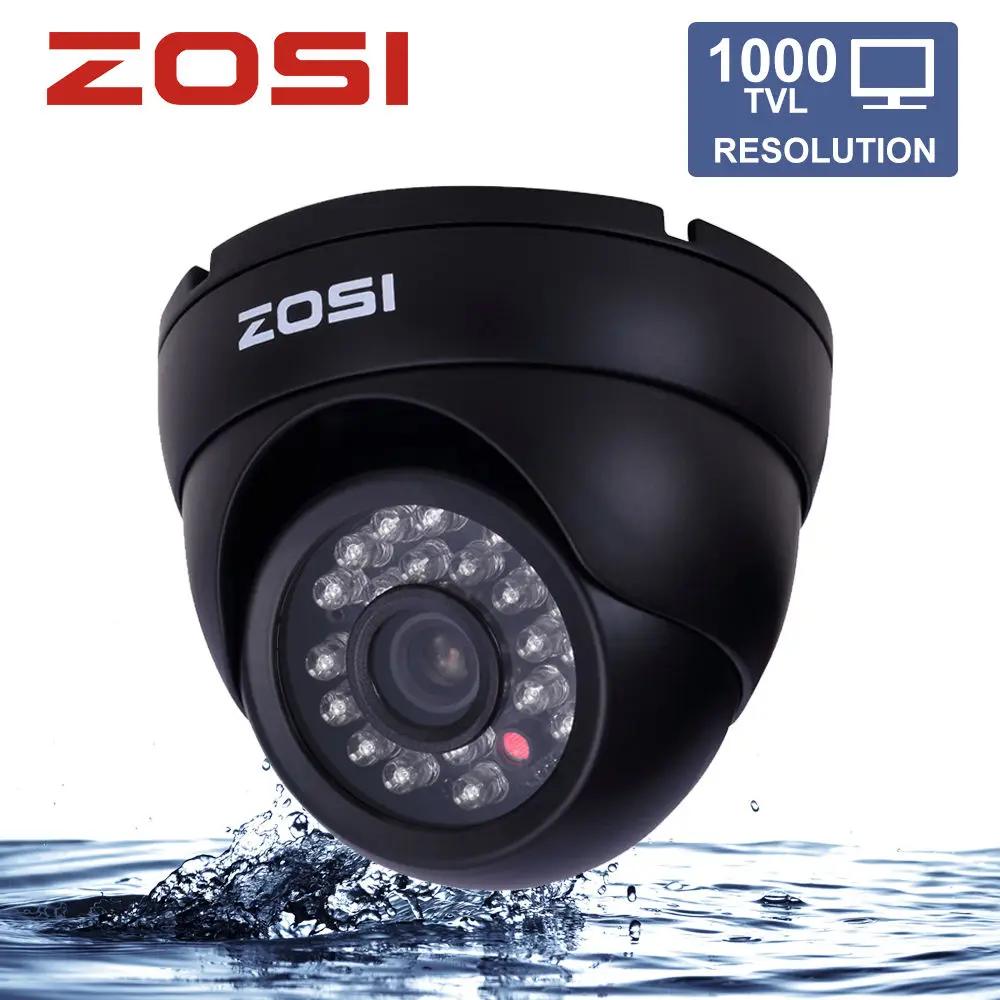 ZOSI High Quality CCTV Camera 1000TVL IR Cut Filter 24 Hour Day/Night