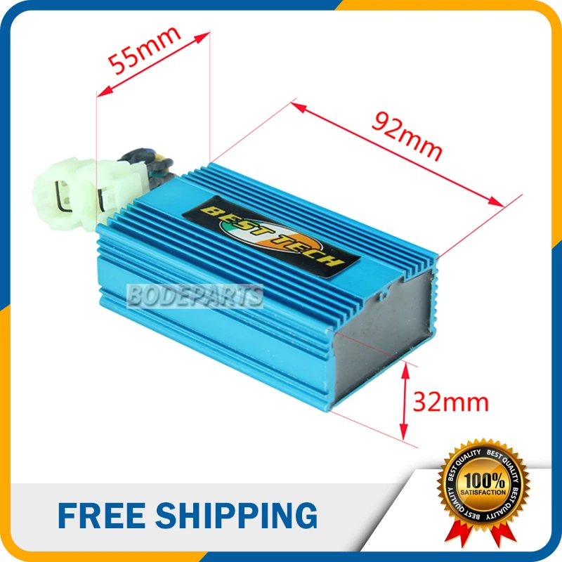 

DQ144 Racing 6 Pin Circular AC Ignition Coil GY6 CDI Box For CG 125 250 CC ATV Quad Motorcycle Engine Parts Free shipping ignito