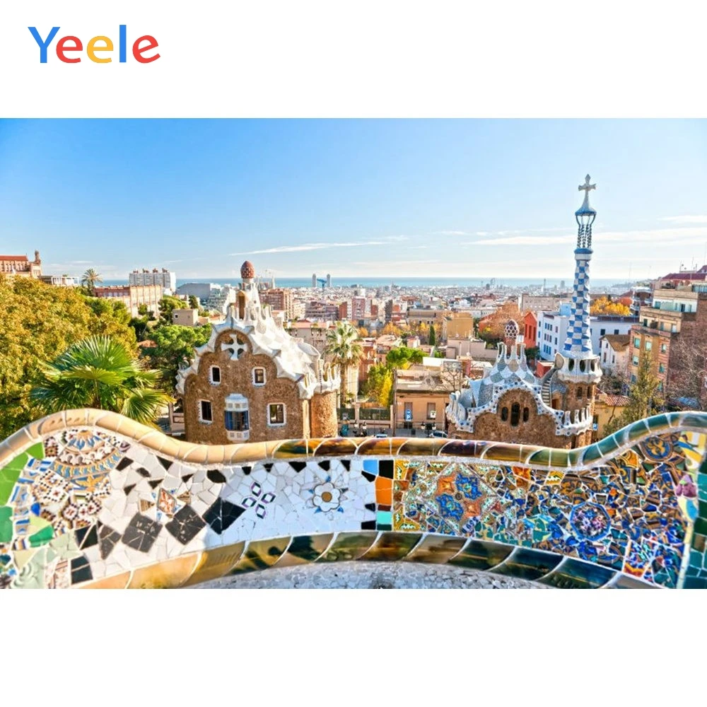 

Yeele Vinyl City Castle Scenery Travel Wedding Photography Background Children Birthday Party Photographic Backdrop Photo Studio