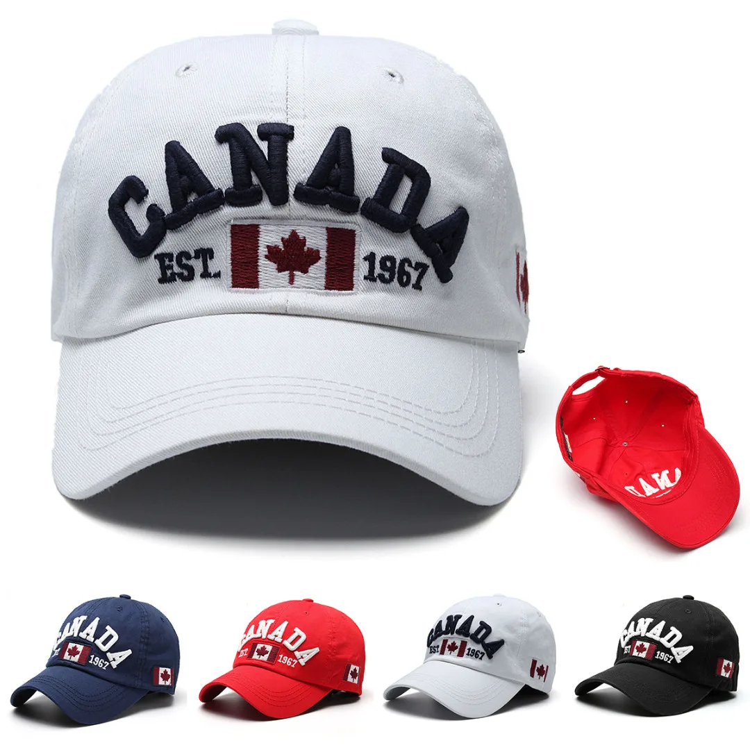 Canada Baseball Cap Flag Of Canada Hat Snapback Adjustable Mens Women Baseball Caps Snapback Sunhat BBYES