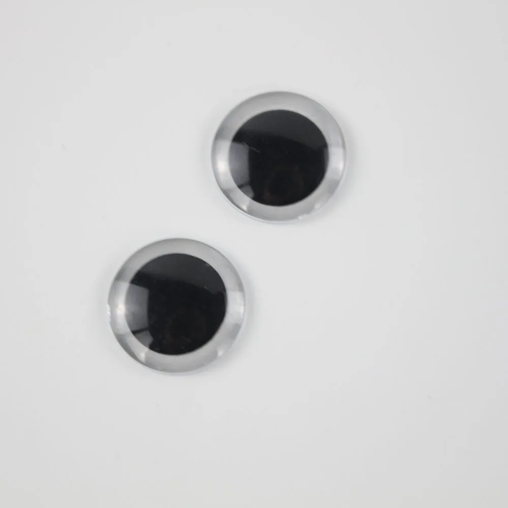 Глаз фишек для куклы он подходит для Блит и ледяной куклы 14 мм прозрачный DIY куклы глаз патч - Цвет: big black pupil