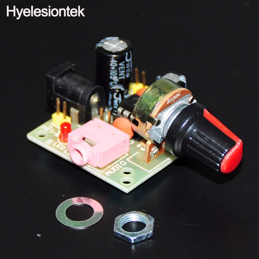 LM386 аудио усилитель электронный DIY комплект монтажная плата Мини LM386 Amplificador модуль Плата мощность 3,5 мм 3-12 В DC моно