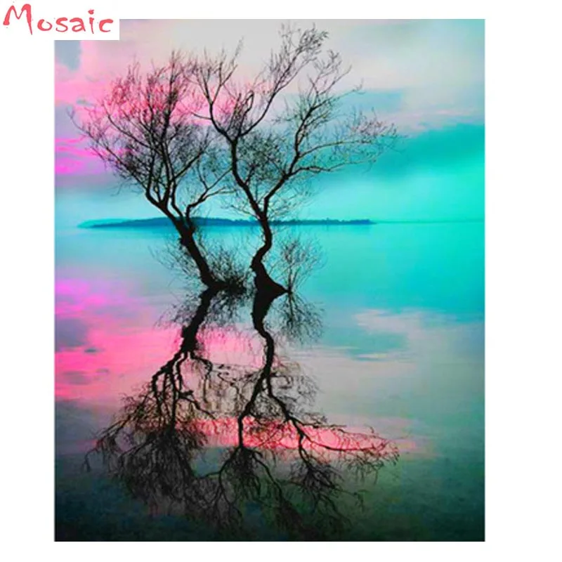 

Diamond embroidery sale,scenery tree,Diamond Painting Cross Stitch Rhinestone Mosaic decor Full Square drill 5D DIY,rolled up