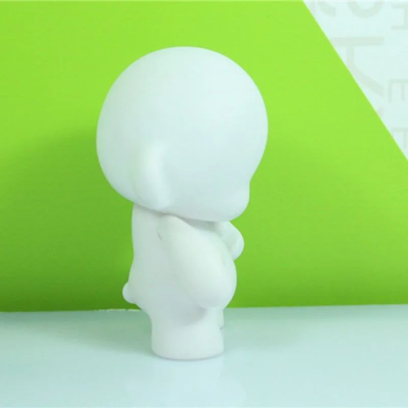Милые белые 4 дюймов Kidrobot Манни никогда не нарисованная белая виниловые игрушки