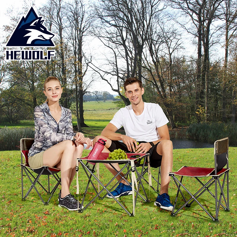 

Hewolf Outdoor Fishing Chairs Folding Tables and Chairs Camouflage Camping Table Chairs Outdoor Fishing Picnic BBQ Equipment