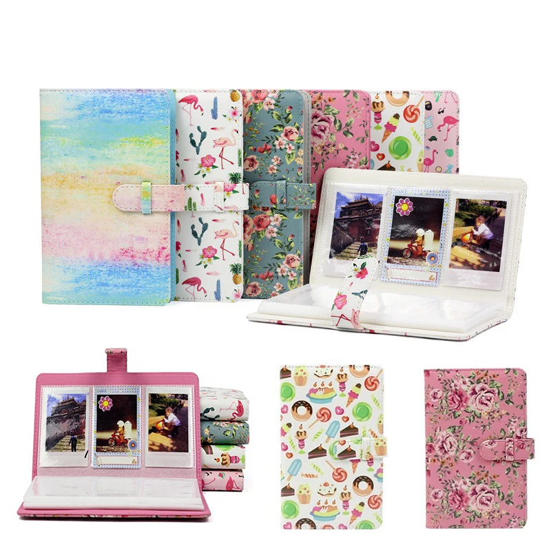 

96 Pockets PU Leather Instant Photo Album Picture Case for Fujifilm Instax Mini8/9/7s/7C/25/70/90 3 inch Mini Film Photo Album