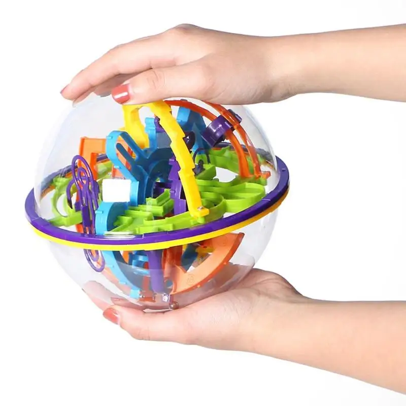 Детская цветная форма игрушка 3D Сферический лабиринт волшебный, Интеллектуальный мяч баланс игра Дети Развивающие игрушки игрушка