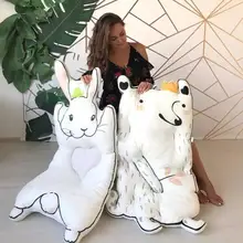 Nordic стиль мультфильм животные Кролик енот форма стеганые коврики для игр Детские Детский коврик Дети Одеяло Pad детская кровать декор комнаты