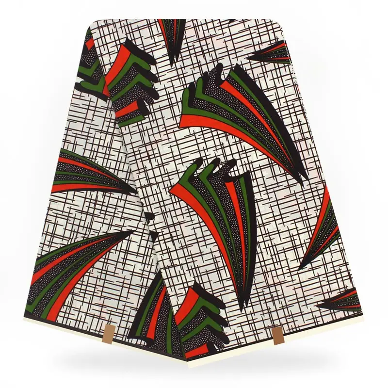 Хлопковая ткань дизайн африканская восковая ткань для свадебного платья Анкара африканская вощеная ткань принтом H16120205 - Цвет: 33