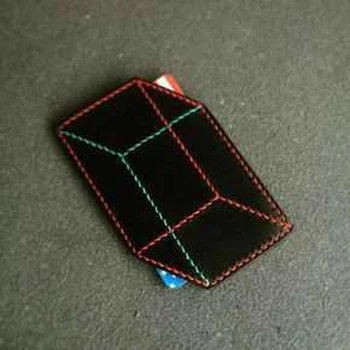 

leather craft template cutter geometry 3d card holder die cutting knife mould leather hole punches tool set deri el aletleri