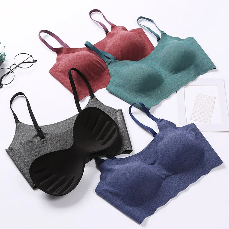 Queenral Sexy Bras For Women Seamless Brassiere Push Up Bra Wire Free Bralette Underwear Sleeping Soutien Gorge Femme Lingerie 9 (2)