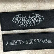 Высокое Качество Пользовательский логотип/дизайн тканые нашивки значки крючки подложки патч моющиеся для одежды сумки круглой формы Диаметр 8,5 см