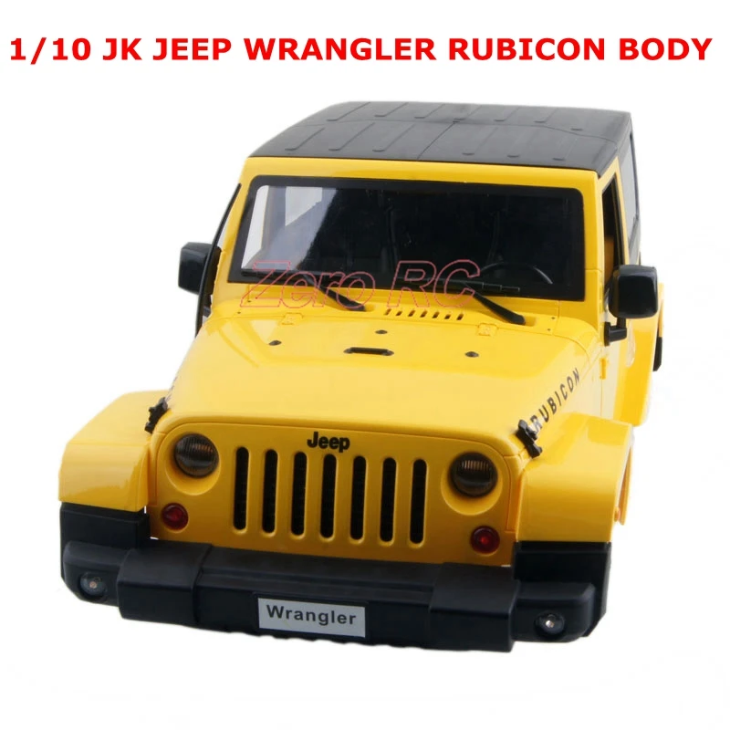 1 10スケールrcトラックボディシェル1 10ジープラングラールビコンハードプラスチックボディ黄色 Body Liners Truck Ecubody Comfort Aliexpress