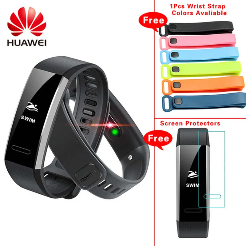 Смарт браслет Huawei Band 2 Pro B29 B19 с GPS для плавания контроля пульса Push сообщений