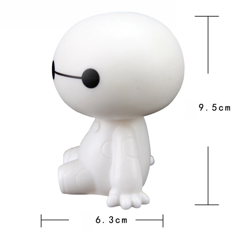 Car interior decoration cartoon white shaking head plastic cute creative doll big decorative accessories toy|Орнаменты| |