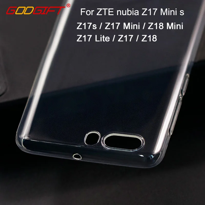 

GodGift zte nubia z17 lite case Luxury Ultrathin ZTE nubia Z17s Case Transparent Soft ZTE nubia z17 mini s z18 mini Back case