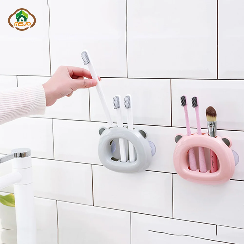 MSJO настенный держатель для зубной щетки присоска детей одна кисточка макияжа