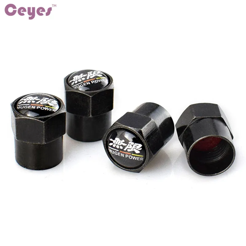 Ceyes Car Styling Auto Wheel Tire Valves Tyre Caps Case For Honda Civic
