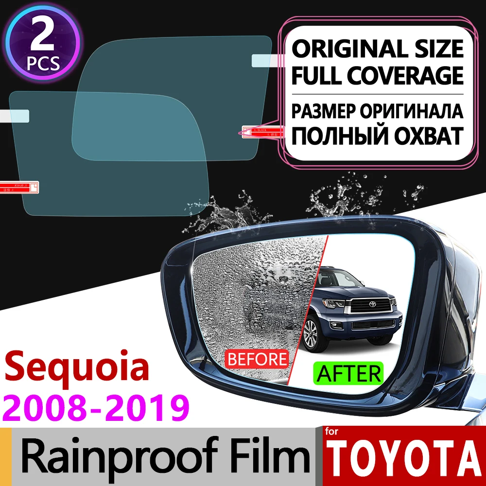 

for Toyota Sequoia 2008 2010 2012 2015 2017 2018 SR5 TRD Cover Anti Fog Rearview Mirror Rainproof Anti-Fog Films Car Accessories