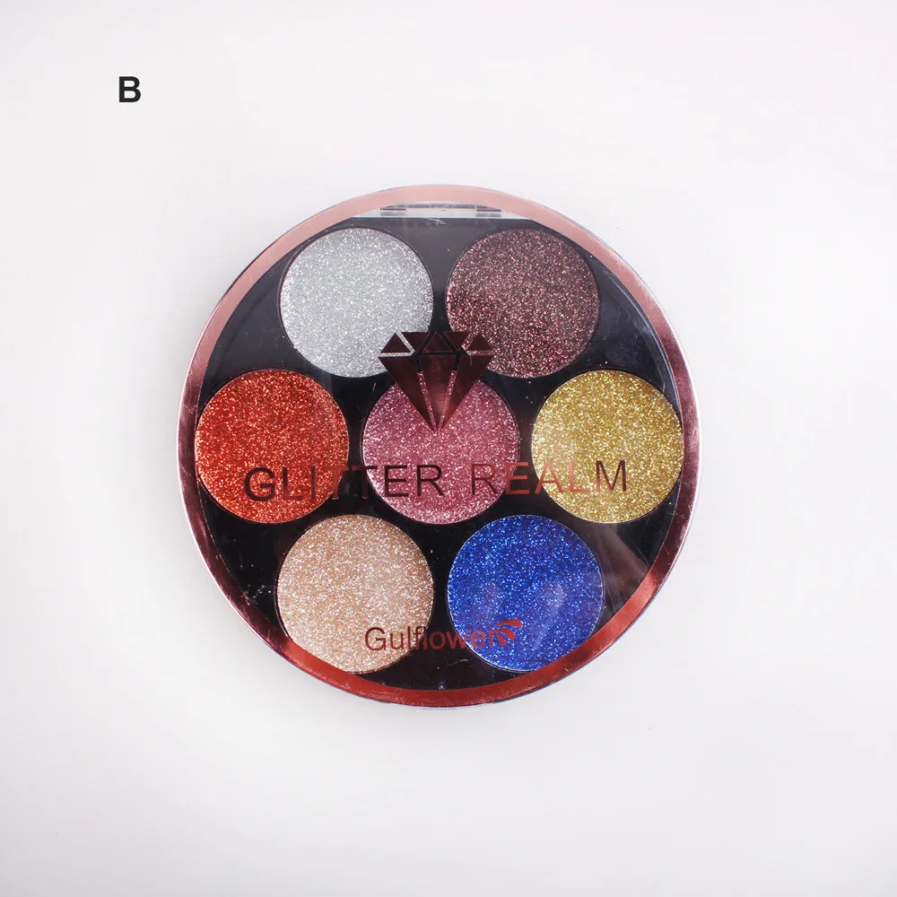 

Shimmer Glitter Eye Shadow Powder Palette Matte Eyeshadow Cosmetic Makeup 7 Color Eyeshadow 5.14