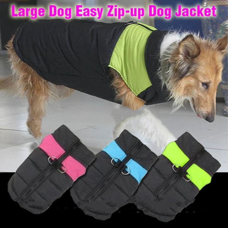 Winter Warm Pink Blue Green Coat For Pets Dog Clothes Dog Winter