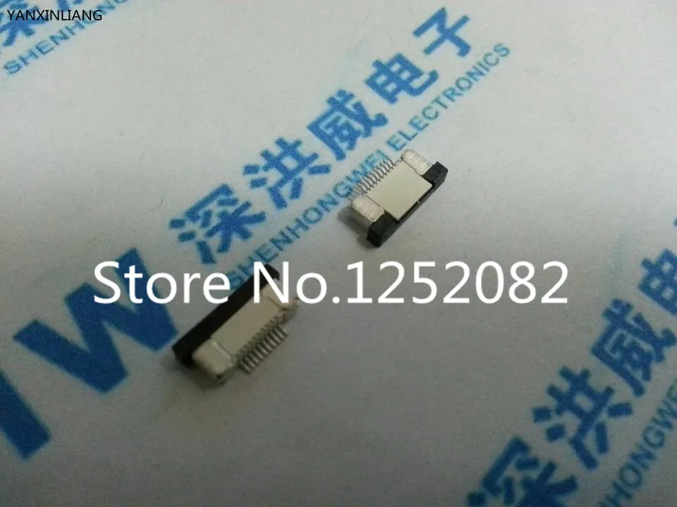 

100PCS/LOT FFC / FPC flat cable connector socket 0.5MM 10P Down connection Pitch 0.5mm