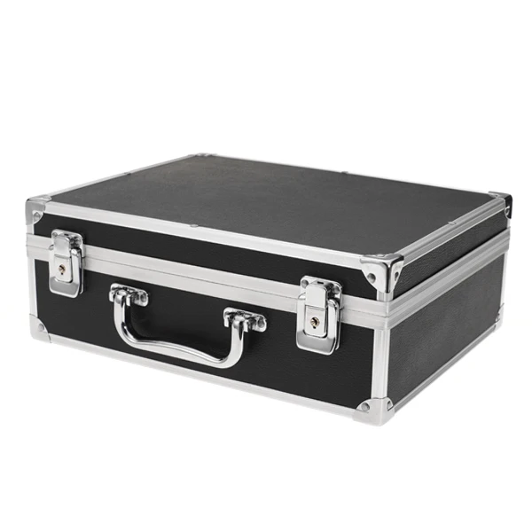 Hot Selling Large Aluminum Tattoo Kit Carrying Case Tattoo Carrying Tour Convention - Black High quanlity
