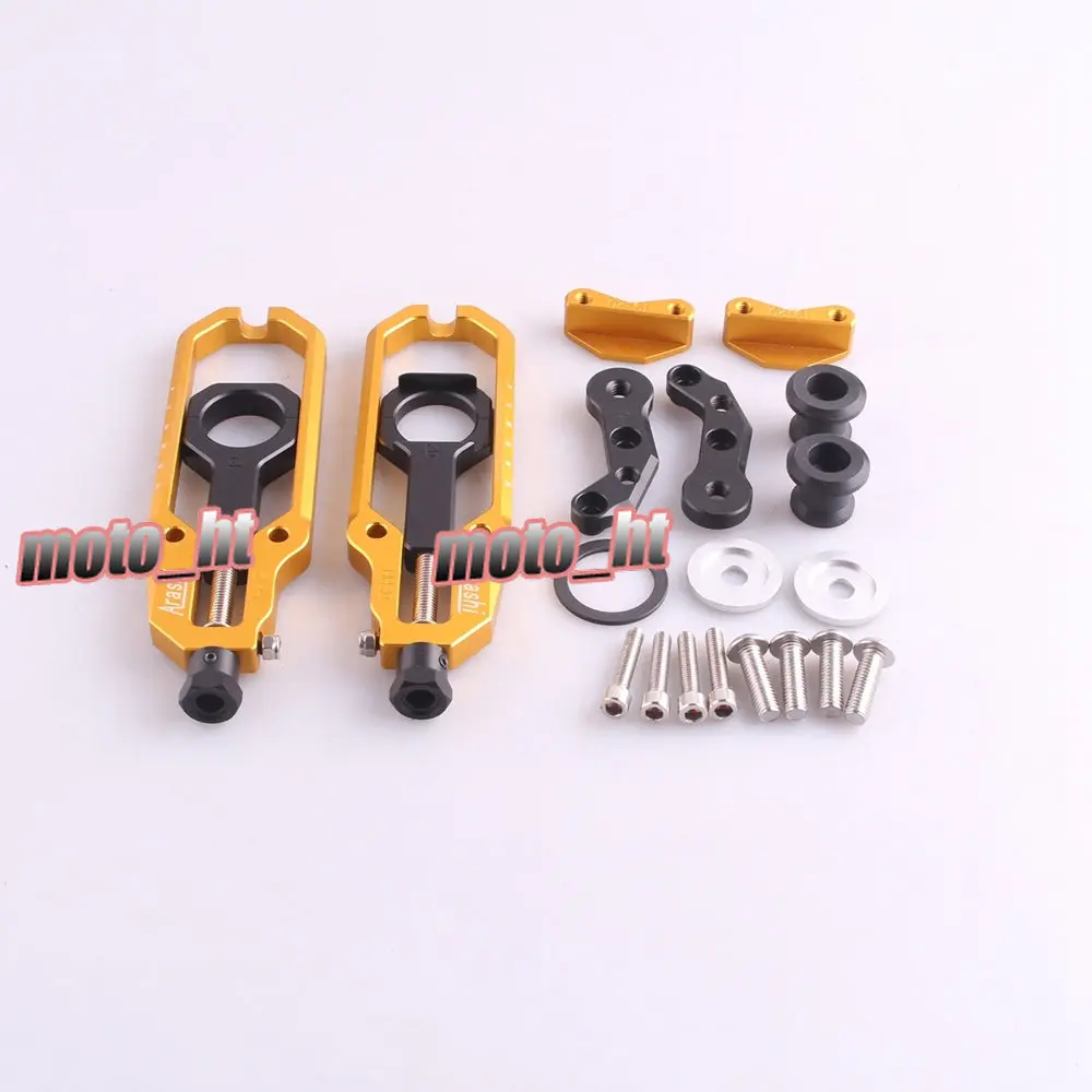 

For Suzuki GSXR 1000 GSXR1000 K9 2009 2010 2011 2012 2013 Chain Adjusters with Spool Tensioners Catena CNC Aluminum Motor Parts