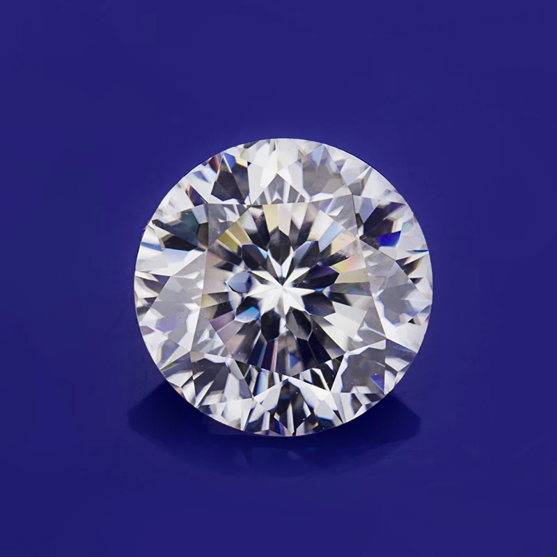 Цвет GH excellent Moissanite 7 0 мм 1.2ct круглый 9 сердец и 1 цветок огранки моиссаниты