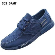 2016 Autumn Non-leather Casual Shoes Canvas Rubber Men Shoes Breathable Gumshoe Designer Male Footwear Denim Plimsolls RME-168