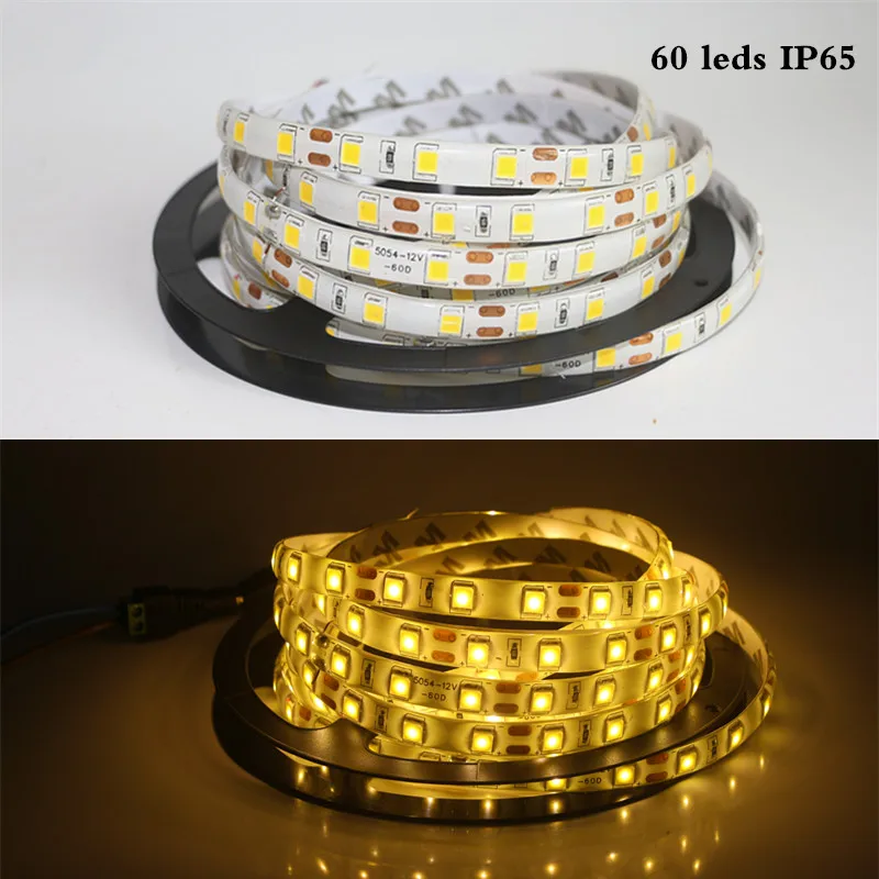 Светодиодный ленточный светильник SMD 5054 150 светодиодов 300 5 м 12 в пост. Тока гибкая