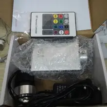 Водонепроницаемое волокно оптическое освещение двигателя 5 Вт rgb осветитель dc 12 В вход с пультом дистанционного управления