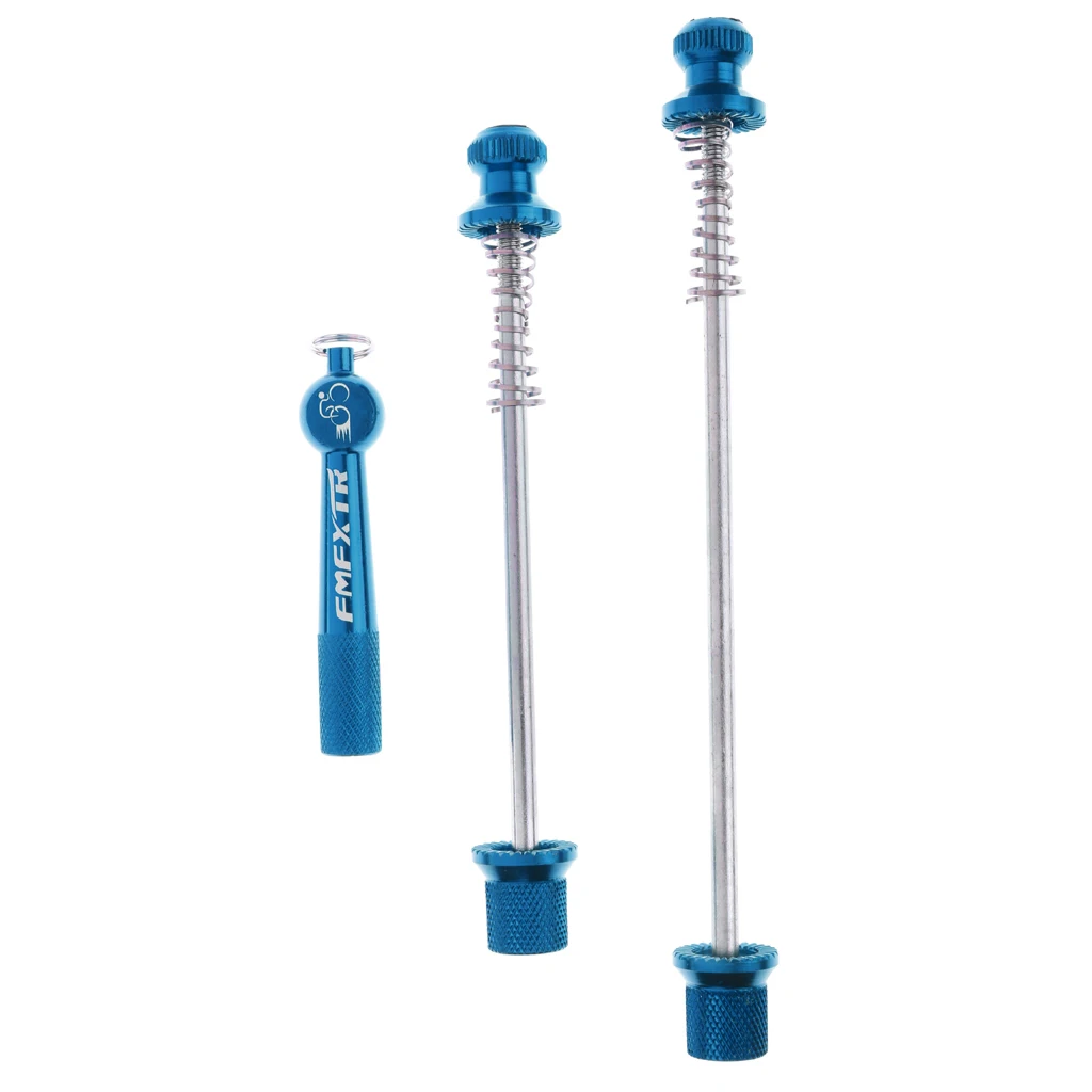 Mountain Road Bike Skewer Set Bike Quick Release QR Front and Rear Skewers Axle Bicycle Parts 145/183mm Black/Gold/Blue/Red
