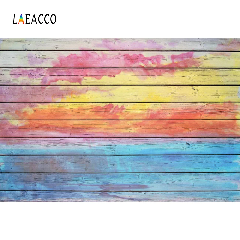 Фоны Laeacco Wood синие выцветающие доски текстура кукла домашнее животное Фотофон