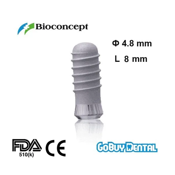 

Straumann Compatible Tissue Level Standard Pus Implant D4.8mm, S-L-A 8mm (Regular Neck D4.8mm)