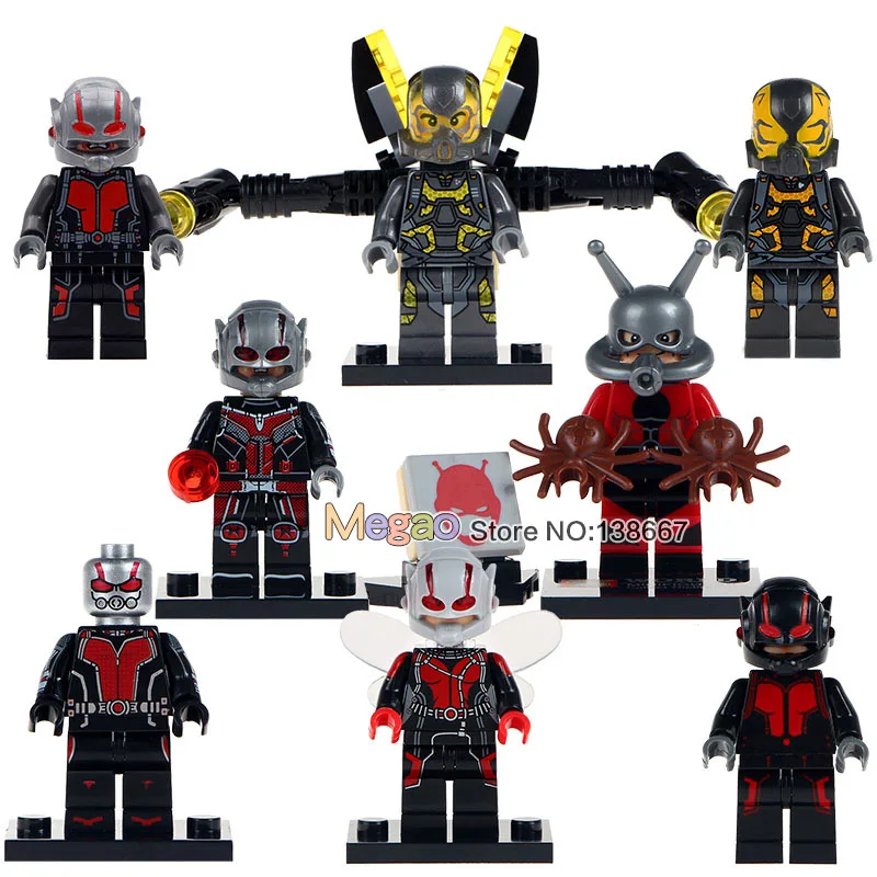 

Building Blocks Single Sale WM1632 Antman Yellow Jacket Wasp Ant-Man Marvel Super Hero Action Bricks Children Gift Toys