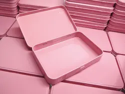 Новое поступление мм 133X88X20 мм прямоугольник розовый чай жестяная коробка конфеты коробка для хранения ювелирных изделий коробочка для