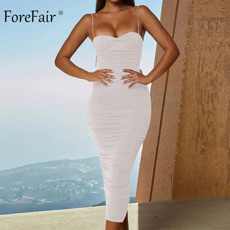 Forefair Sexy Midi Party Dress 2019 New  (22)