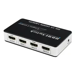 Новый 4 К x 2 К HDMI коммутатор 3x1 HDMI коммутатор 3 в 1 из 3 Порты и разъёмы HDMI двойной режим Switcher 3D с ИК Беспроводной Дистанционное управление