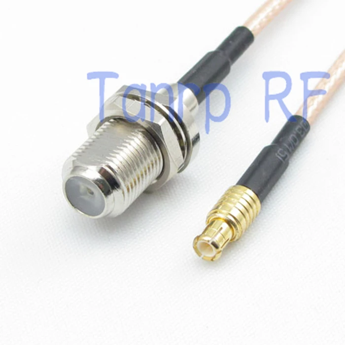 

6in F female jack to MCX male plug RF adapter connector 15CM Pigtail coaxial jumper cable RG316 extension cord