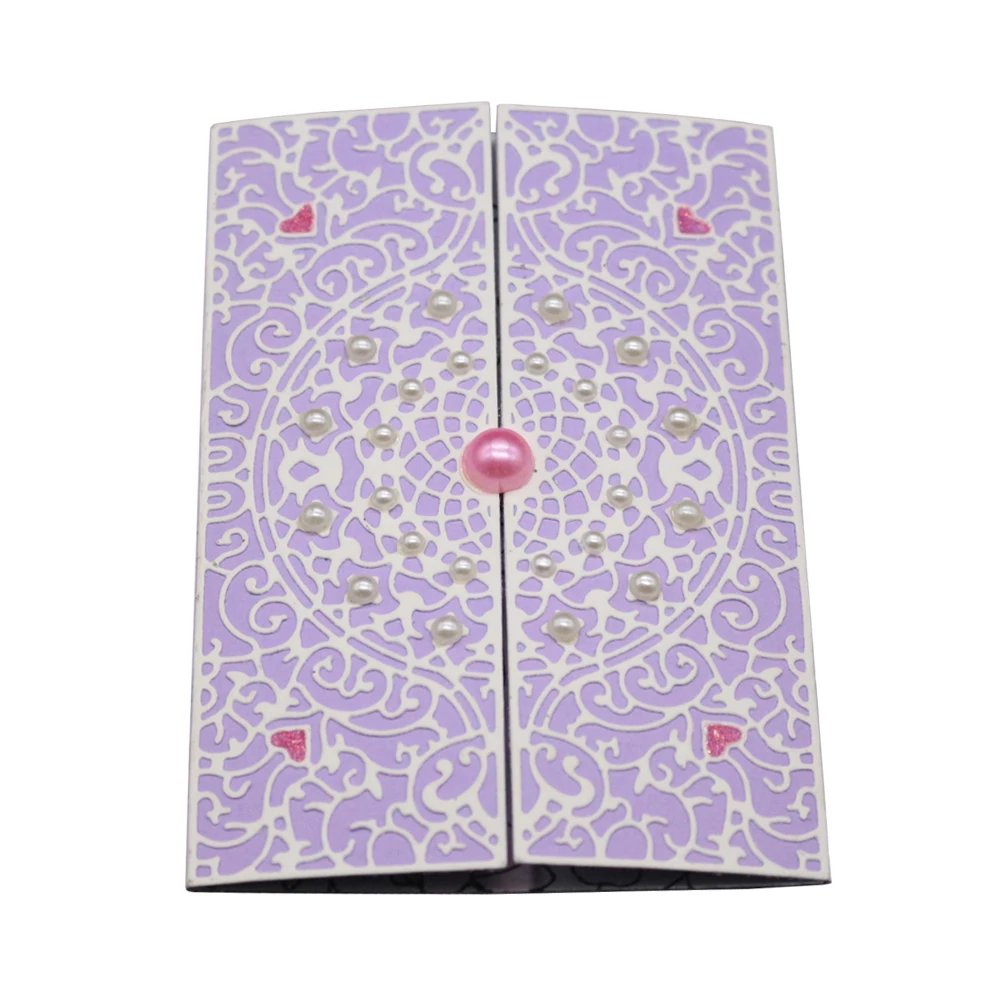  Lace Hollow Border Metal Cutting Dies Rectangle frame Stencils for DIY Scrapbooking Greeting Cards  - 33049768037