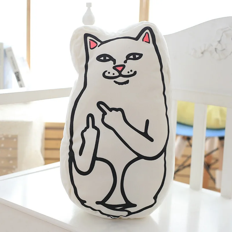 Популярная игрушка кавайная плюшевая кукла 45 см Белая Подушка в виде кошки с